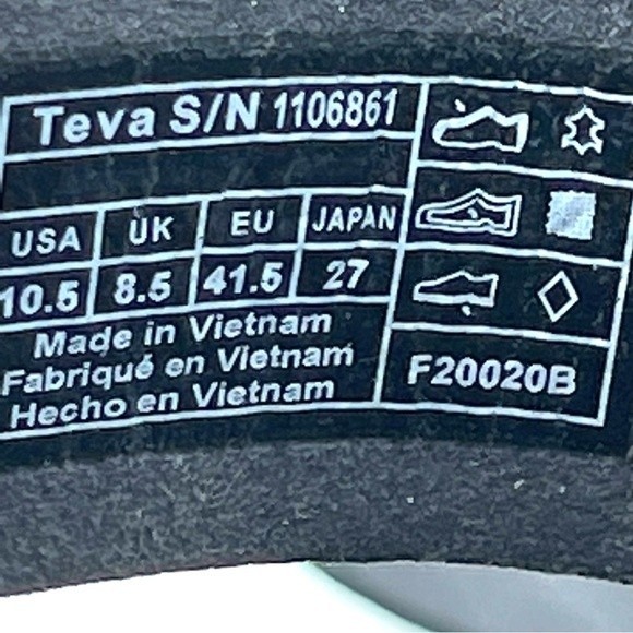 Teva Women's Mahonia Black Leather Slip On Slides Sandals Shoes Size 10.5 - Picture 13 of 13